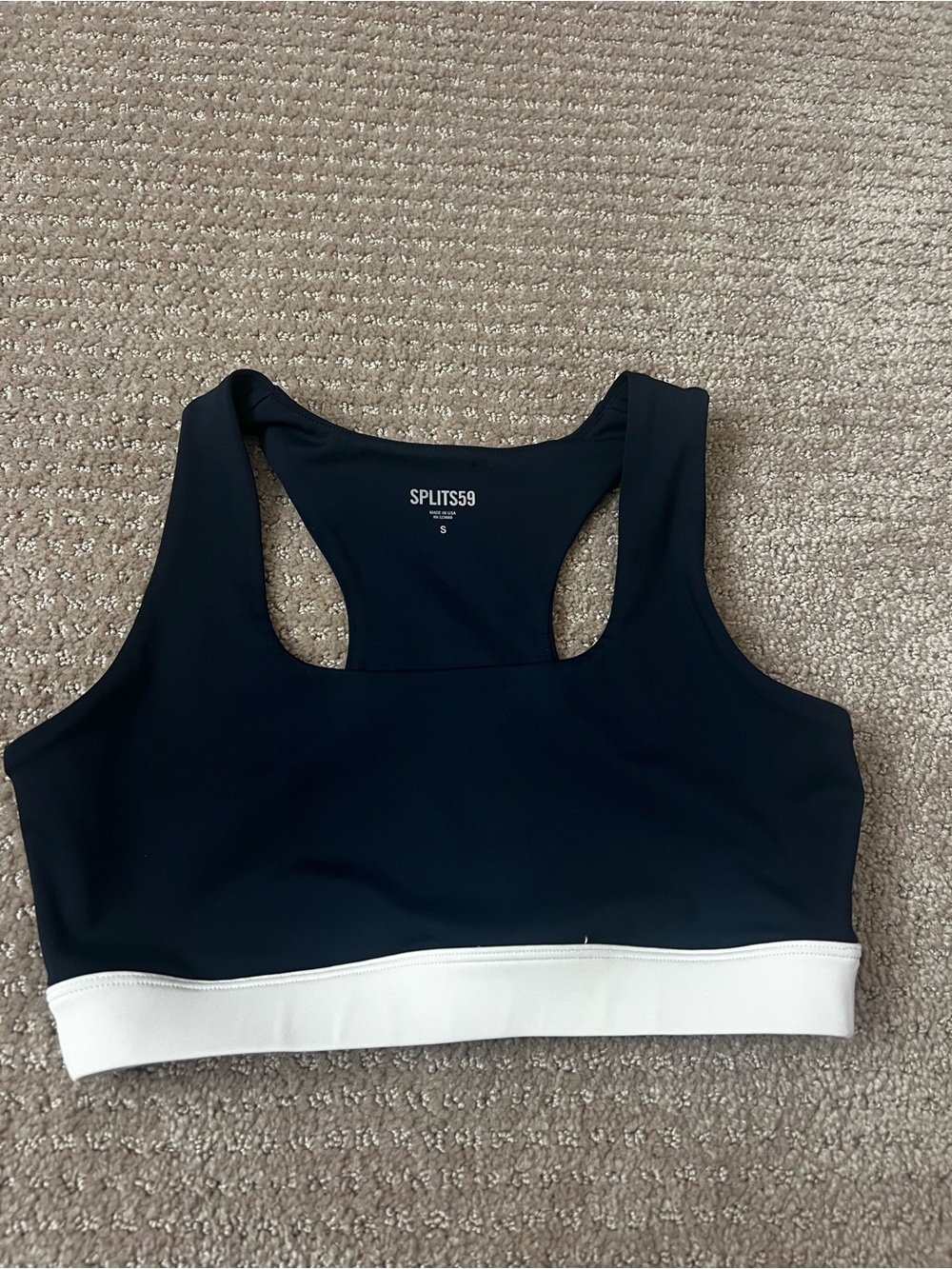Splits59 Women’s Navy White Sports Bra